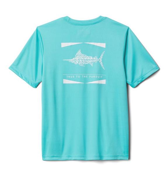 Columbia PFG Shirts Blue For Boys NZ86032 New Zealand